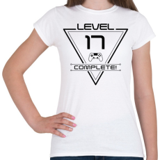 PRINTFASHION level-complete-17-black - Női póló - Fehér