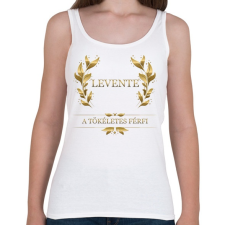 PRINTFASHION Levente - Női atléta - Fehér női trikó