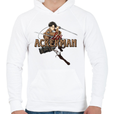 PRINTFASHION Levi minta (AOT) - Férfi kapucnis pulóver - Fehér