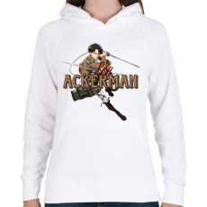 PRINTFASHION Levi minta (AOT) - Női kapucnis pulóver - Fehér