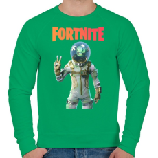 PRINTFASHION Leviathan Fortnite - Férfi pulóver - Zöld