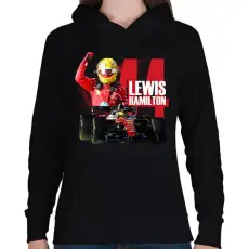 PRINTFASHION lewis hamilton 2026 - Női kapucnis pulóver - Fekete