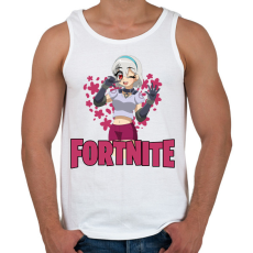 PRINTFASHION Lexa Fortnite - Férfi atléta - Fehér