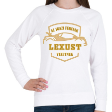 PRINTFASHION Lexusos sofőr - Női pulóver - Fehér női pulóver, kardigán