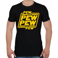 PRINTFASHION Lézerkardozás - Férfi póló - Fekete férfi póló