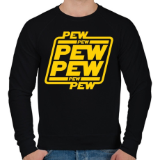 PRINTFASHION Lézerkardozás - Férfi pulóver - Fekete