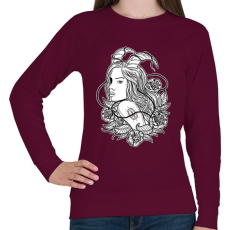 PRINTFASHION Lidérc - Női pulóver - Bordó