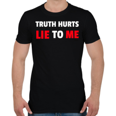 PRINTFASHION LIE TO ME - Férfi póló - Fekete