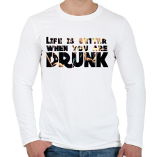 PRINTFASHION Life is better. - Férfi hosszú ujjú póló - Fehér férfi póló