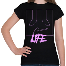 PRINTFASHION Life - Női póló - Fekete