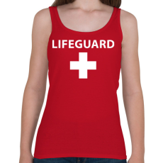 PRINTFASHION Lifeguard - Női atléta - Cseresznyepiros