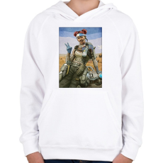 PRINTFASHION Lifeline - Apex Legends - Gyerek kapucnis pulóver - Fehér
