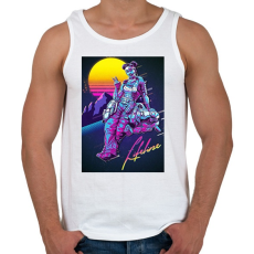 PRINTFASHION Lifeline Retro - Apex Legends - Férfi atléta - Fehér
