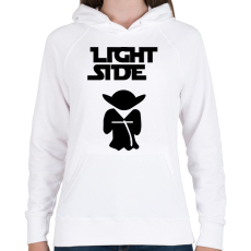 PRINTFASHION Light Side páros minta - Női kapucnis pulóver - Fehér