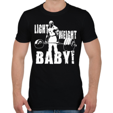 PRINTFASHION Light weight baby! - Férfi póló - Fekete