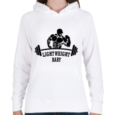 PRINTFASHION Light Weight Baby - Női kapucnis pulóver - Fehér női pulóver, kardigán