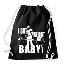 PRINTFASHION Light weight baby! - Sportzsák, Tornazsák - Fekete tornazsák