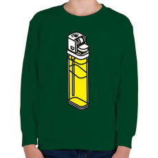 PRINTFASHION Lighter - Gyerek pulóver - Sötétzöld
