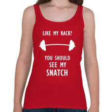 PRINTFASHION Like my rack? - Női atléta - Cseresznyepiros