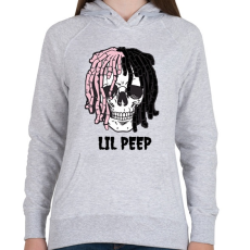 PRINTFASHION Lil Peep - Női kapucnis pulóver - Sport szürke