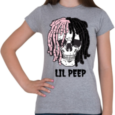 PRINTFASHION Lil Peep - Női póló - Sport szürke