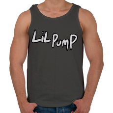PRINTFASHION Lil Pump - Férfi atléta - Sötétszürke