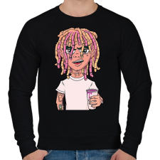 PRINTFASHION Lil Pump - Férfi pulóver - Fekete férfi pulóver, kardigán