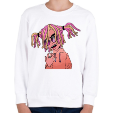 PRINTFASHION Lil Pump - Gyerek pulóver - Fehér gyerek pulóver, kardigán