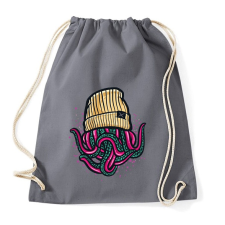 PRINTFASHION Lil Pump Octopus - Sportzsák, Tornazsák - Grafitszürke tornazsák