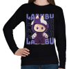 PRINTFASHION Lila Labubu - Női pulóver - Fekete