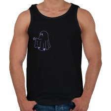 PRINTFASHION Lila szellem2 - Férfi atléta - Fekete atléta, trikó