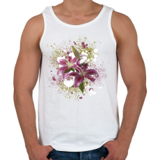 PRINTFASHION liliom1 - Férfi atléta - Fehér