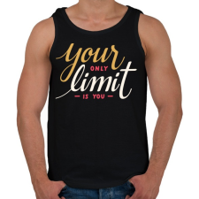 PRINTFASHION Limit - Férfi atléta - Fekete atléta, trikó
