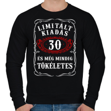 PRINTFASHION Limitált kiadás - 30 éves - Férfi pulóver - Fekete férfi pulóver, kardigán