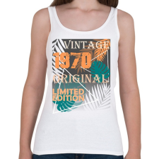 PRINTFASHION limited 1970 - Női atléta - Fehér női trikó