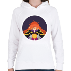 PRINTFASHION Lina - Női kapucnis pulóver - Fehér