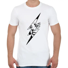 PRINTFASHION Line woman - Férfi póló - Fehér férfi póló