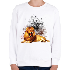 PRINTFASHION LION - Gyerek pulóver - Fehér
