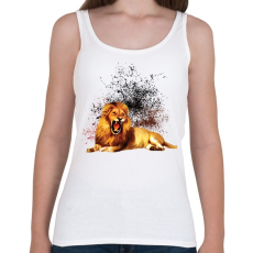 PRINTFASHION LION - Női atléta - Fehér
