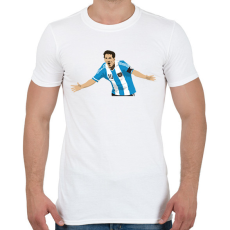 PRINTFASHION Lionel Messi - Férfi póló - Fehér