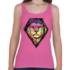 PRINTFASHION Liony - Női atléta - Rózsaszín női trikó