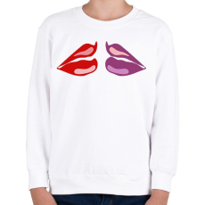 PRINTFASHION LIps - Gyerek pulóver - Fehér