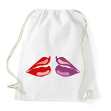 PRINTFASHION LIps - Sportzsák, Tornazsák - Fehér tornazsák