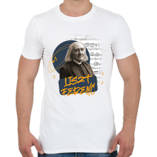PRINTFASHION Liszt Ferenc - Férfi póló - Fehér