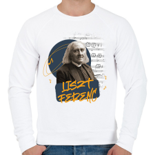 PRINTFASHION Liszt Ferenc - Férfi pulóver - Fehér férfi pulóver, kardigán