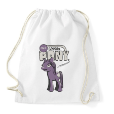 PRINTFASHION Litte Pony - Meh little pony - Sportzsák, Tornazsák - Fehér tornazsák