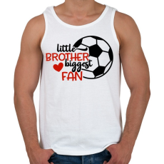 PRINTFASHION Little brother biggest fan - Férfi atléta - Fehér