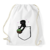 PRINTFASHION Little Pocket Enderman - Sportzsák, Tornazsák - Fehér