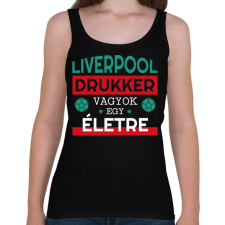 PRINTFASHION Liverpool drukker - Női atléta - Fekete női trikó