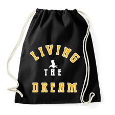 PRINTFASHION LIVING THE DREAM - Sportzsák, Tornazsák - Fekete tornazsák